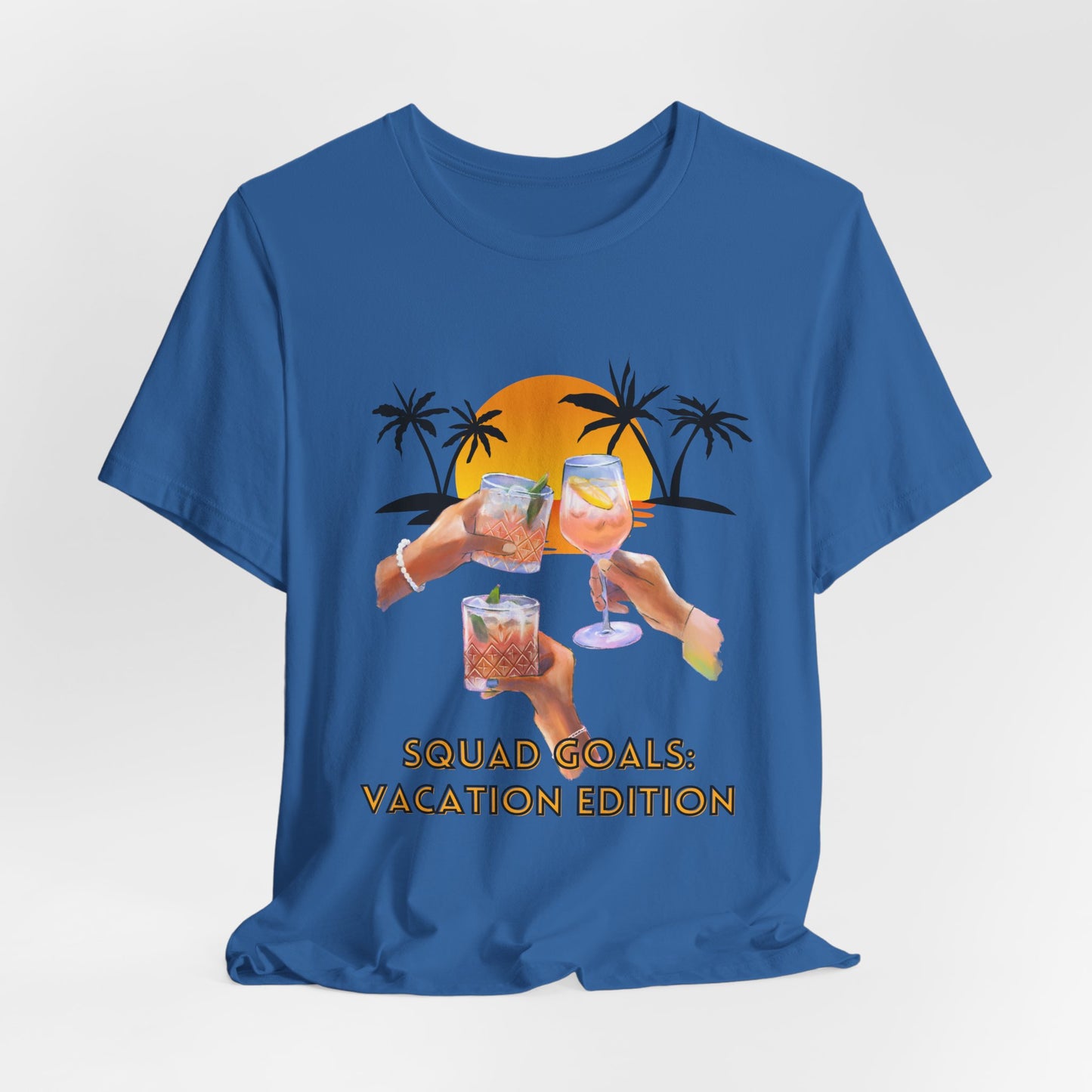 Personalized Squad Goals Vacation Edition Tee - Fun Party Shirt