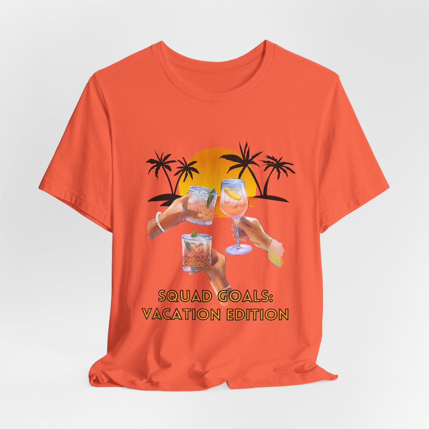 Personalized Squad Goals Vacation Edition Tee - Fun Party Shirt