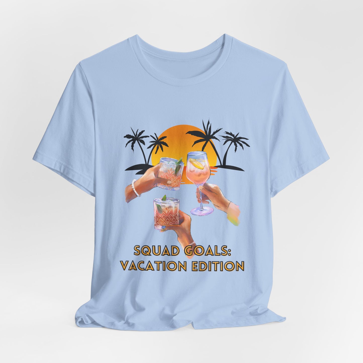 Personalized Squad Goals Vacation Edition Tee - Fun Party Shirt
