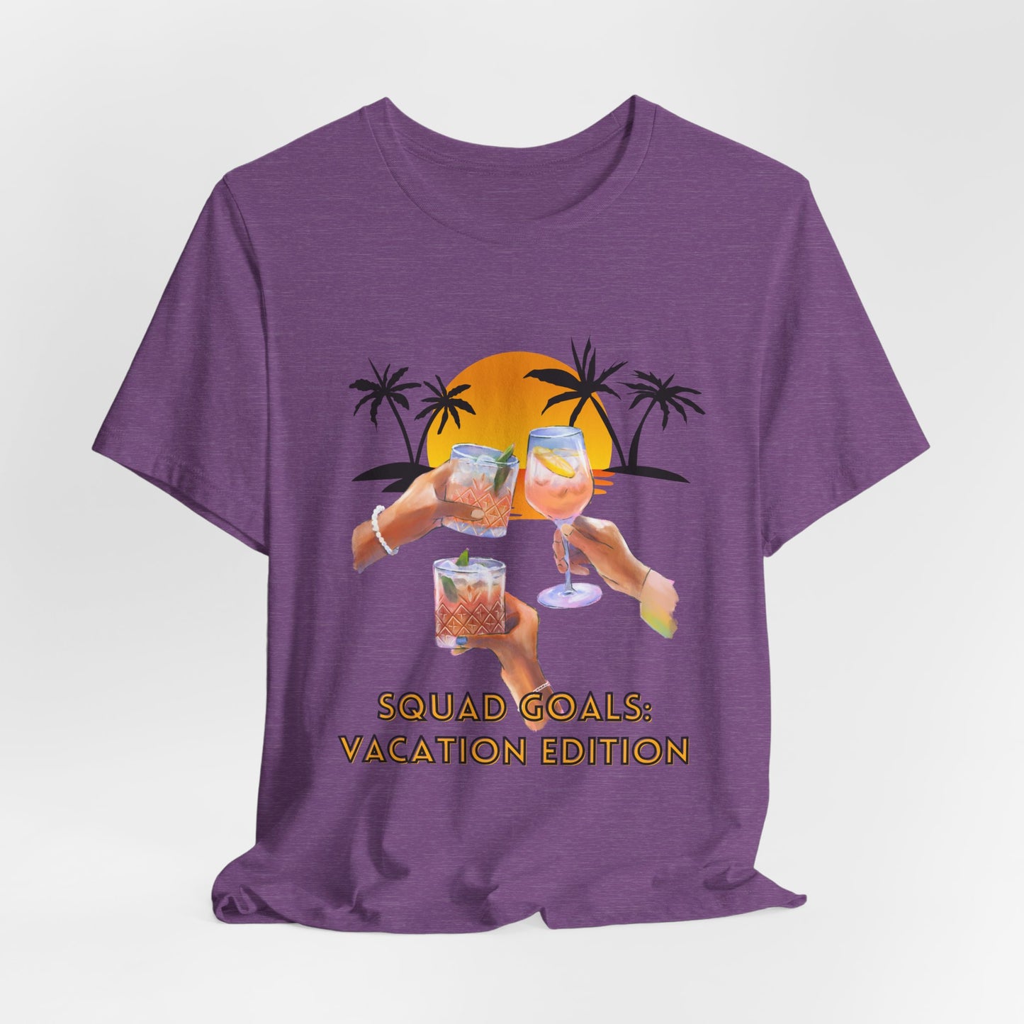 Personalized Squad Goals Vacation Edition Tee - Fun Party Shirt
