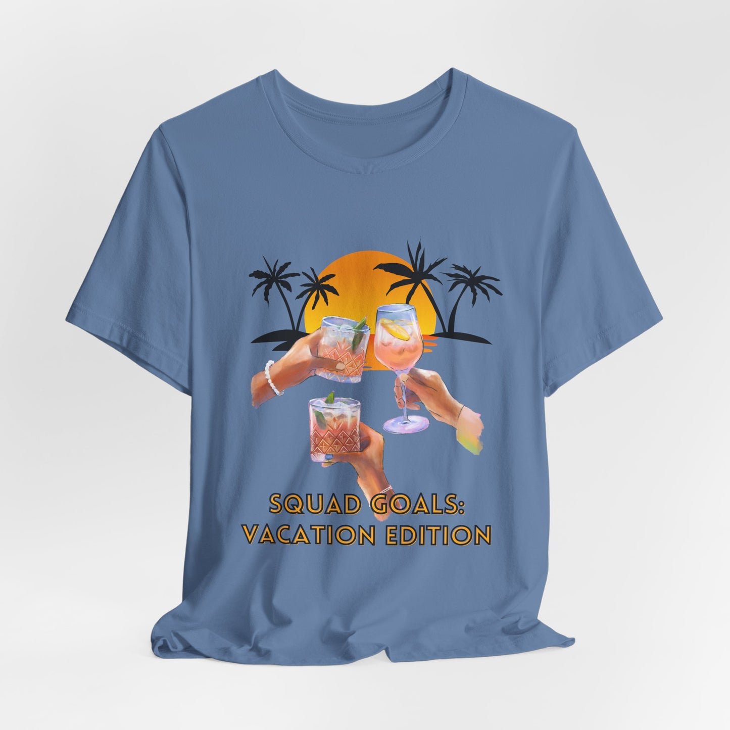 Personalized Squad Goals Vacation Edition Tee - Fun Party Shirt