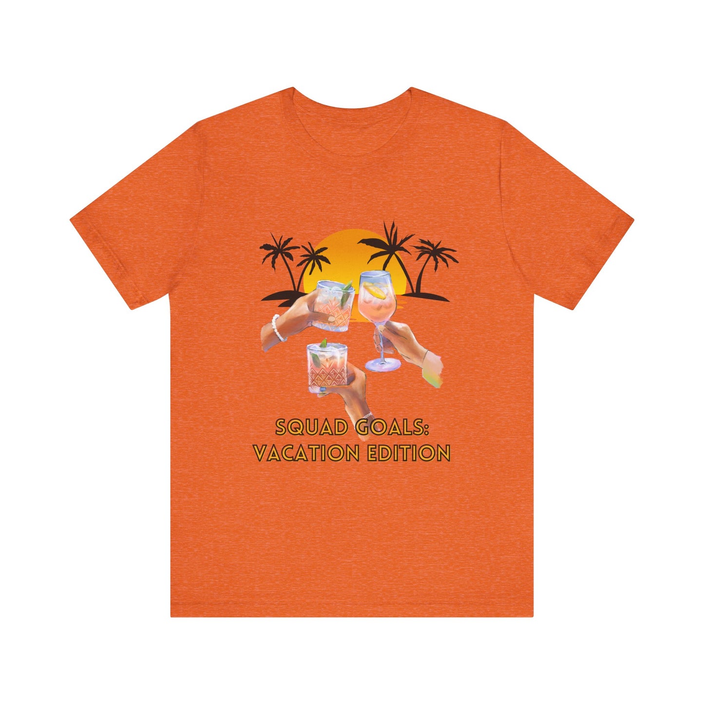 Personalized Squad Goals Vacation Edition Tee - Fun Party Shirt