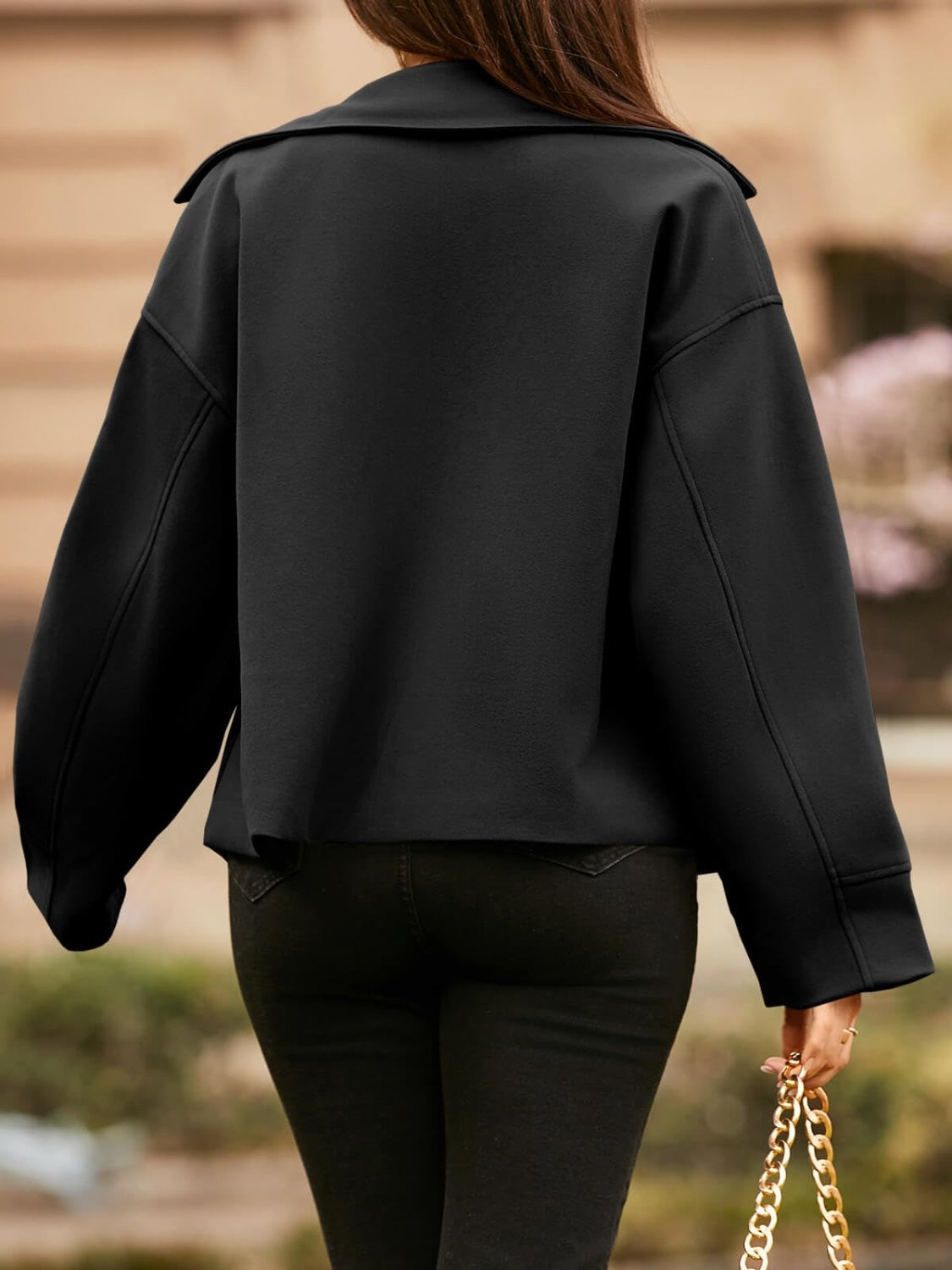 Womens Dropped Shoulder Jacket