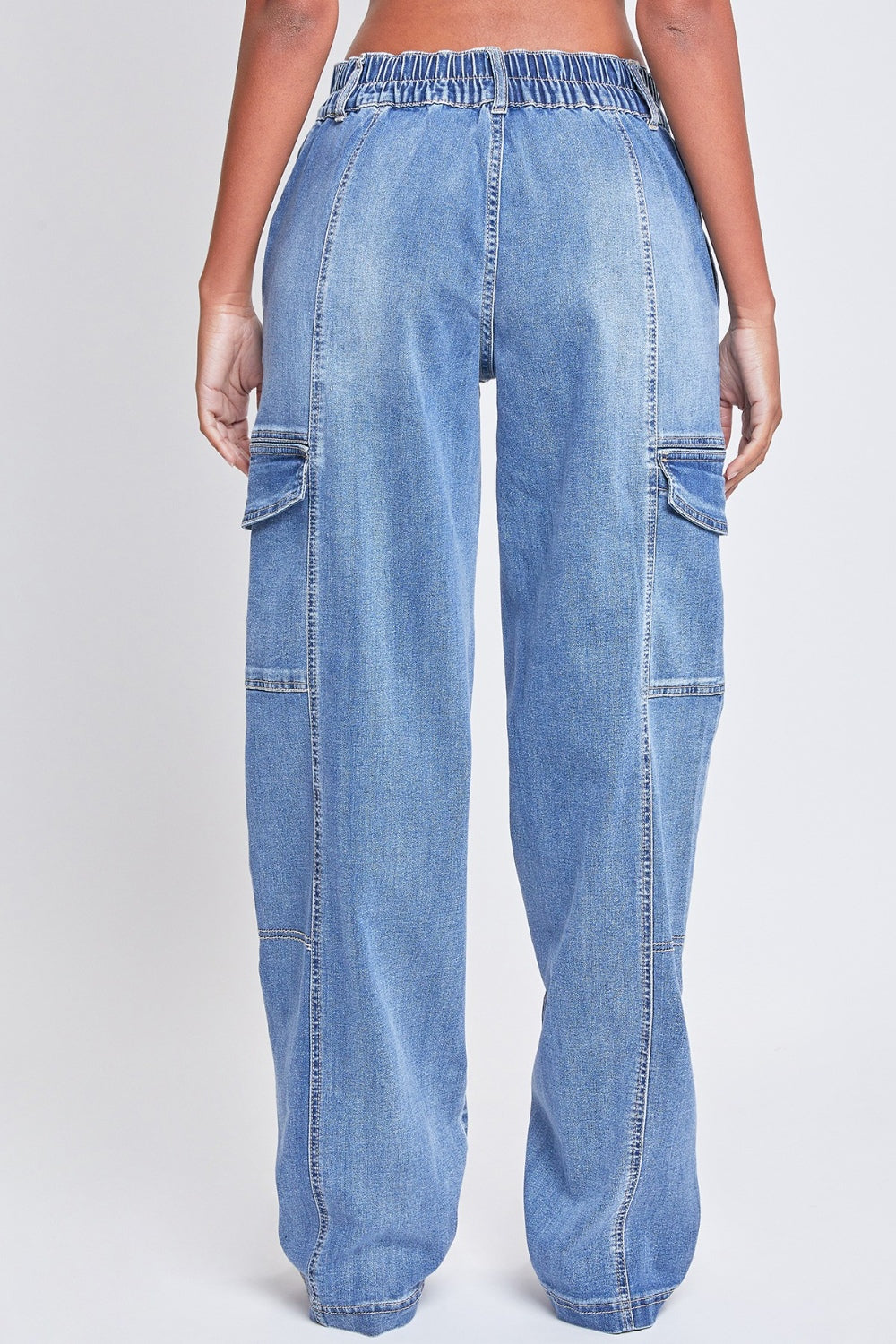 Megan High-Rise Straight Cargo Jeans