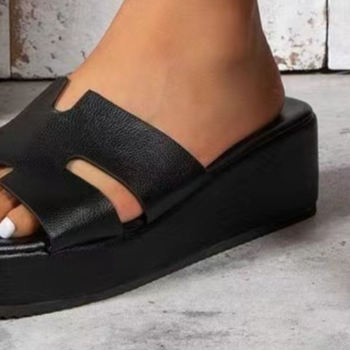 Womens Open Toe Wedge Sandals
