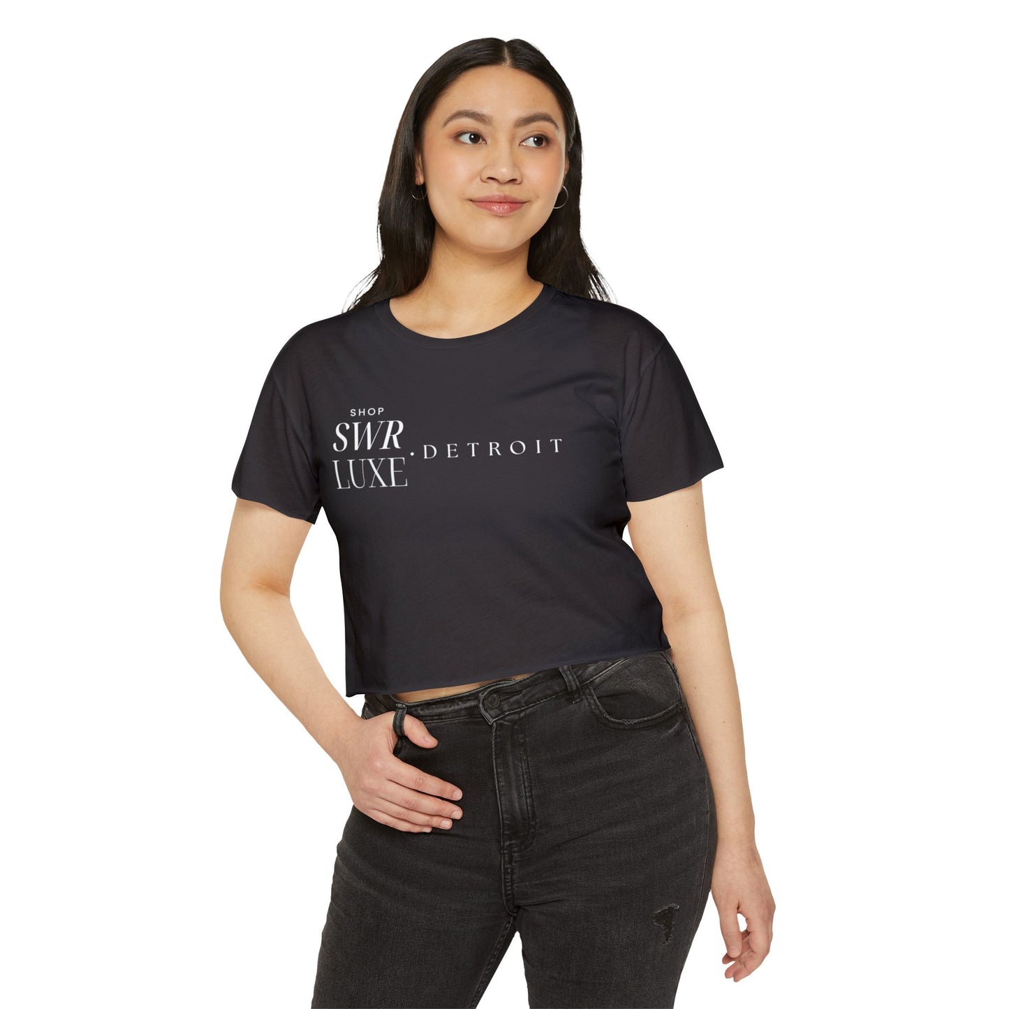 Shop SWR LUXE Detroit Crop Top — Women's Fashion Tee