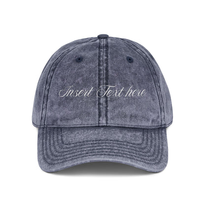 Personalized Luxe Vintage Embroidered Cap