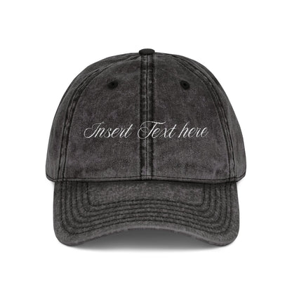 Personalized Luxe Vintage Embroidered Cap