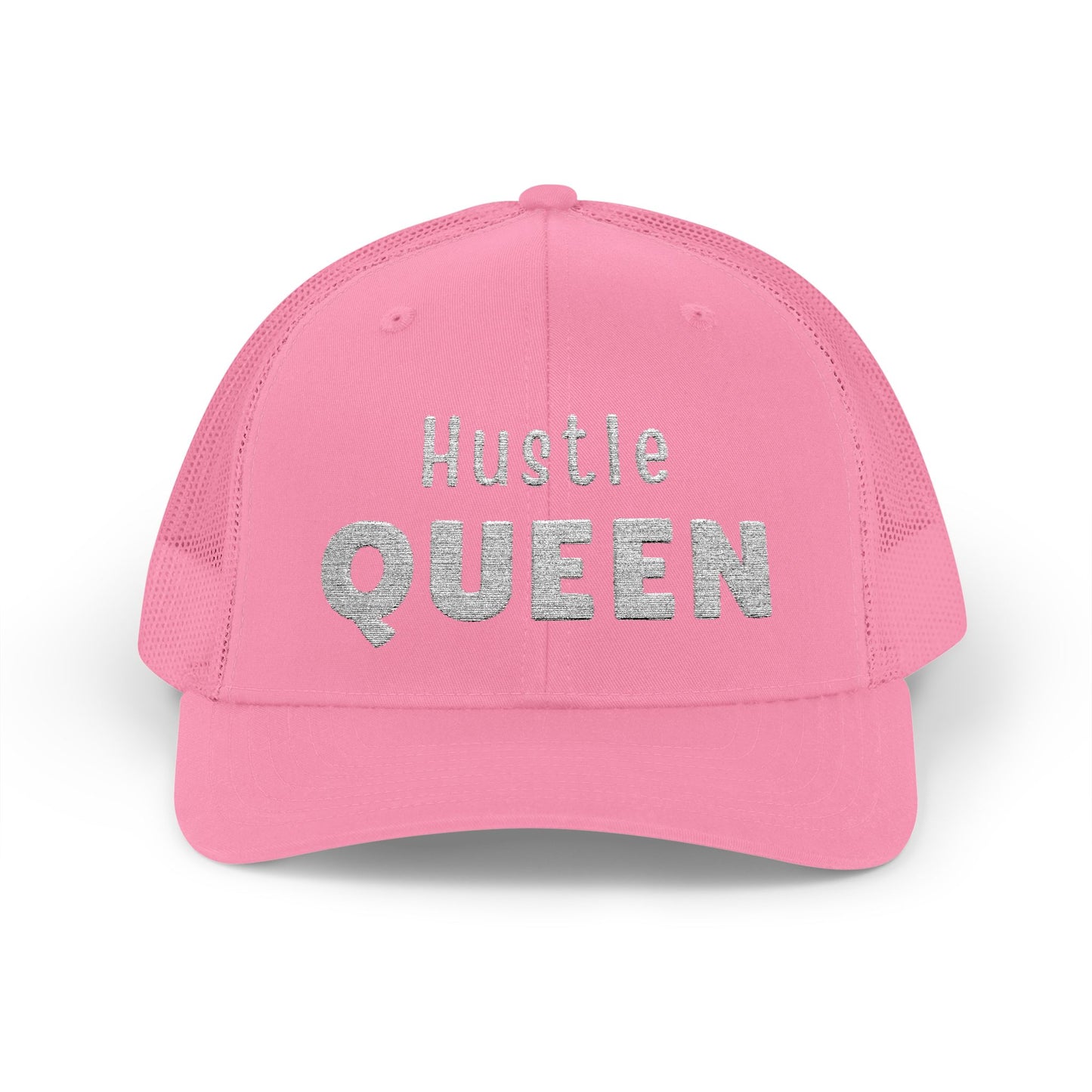 Distressed Hustle Queen Snapback Trucker Cap — Baseball Hat for Boss Women