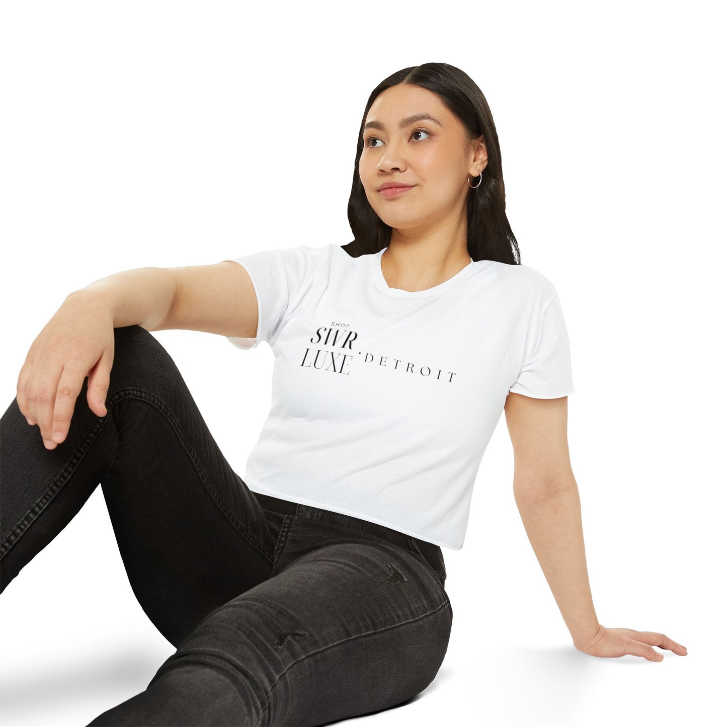 Shop SWR LUXE Detroit Crop Top — Women's Fashion Tee