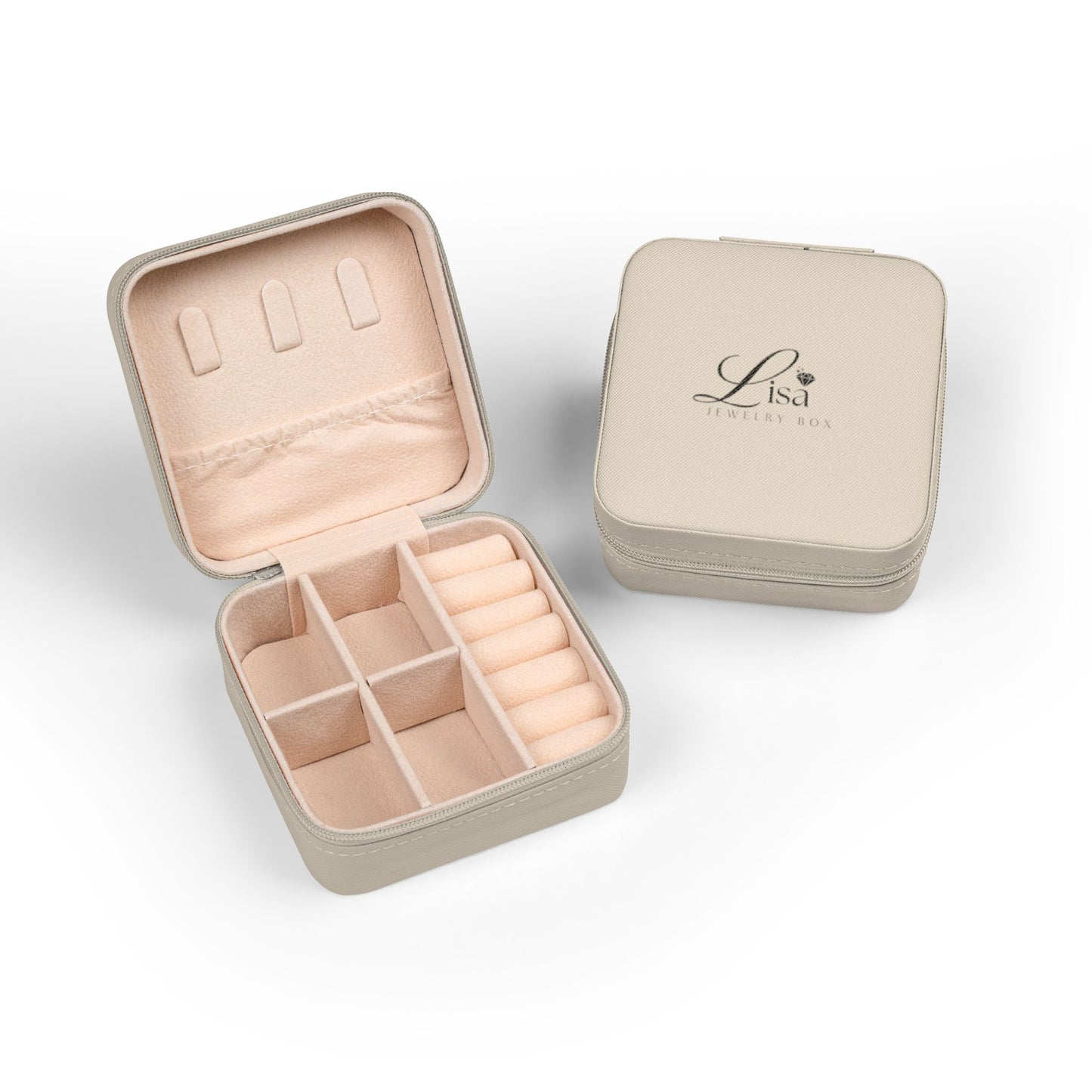 Personalized Chic Jewelry Travel Case, Portable Organizer