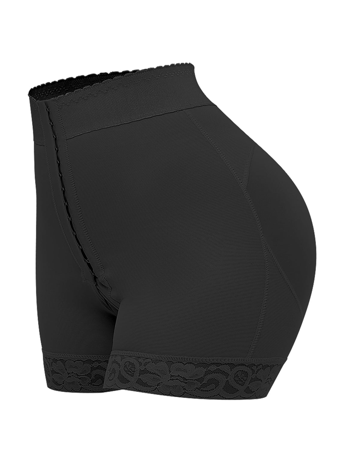 Womens Lace Detail Hook-and-Eye Shaping Shorts