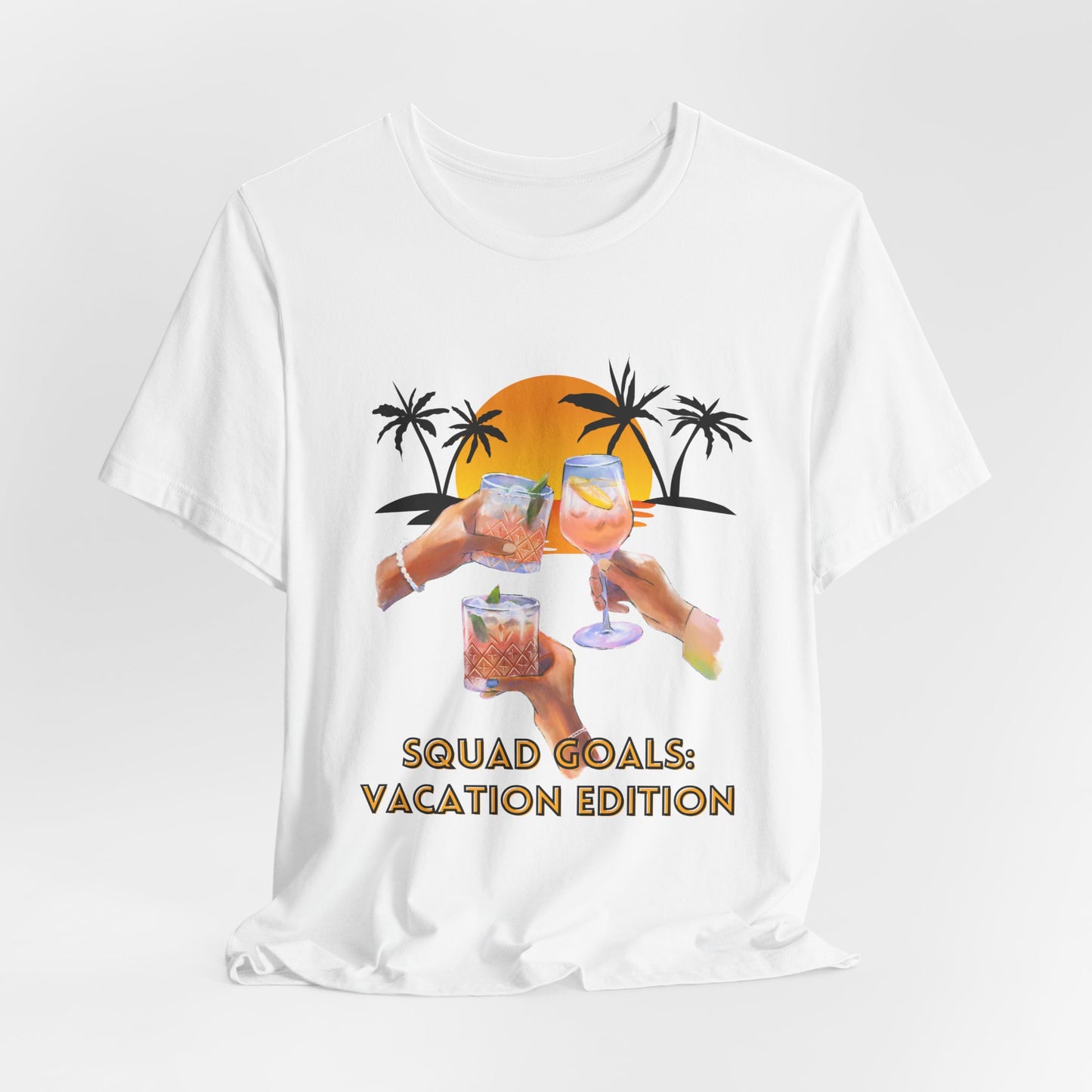 Personalized Squad Goals Vacation Edition Tee - Fun Party Shirt