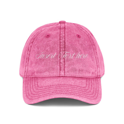 Personalized Luxe Vintage Embroidered Cap