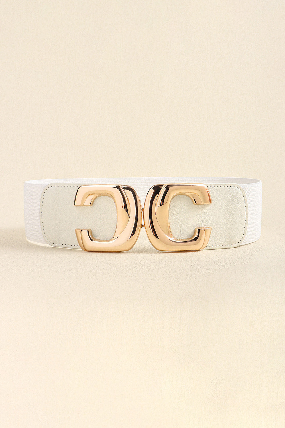 Womens Buckle Elastic Wide Belt