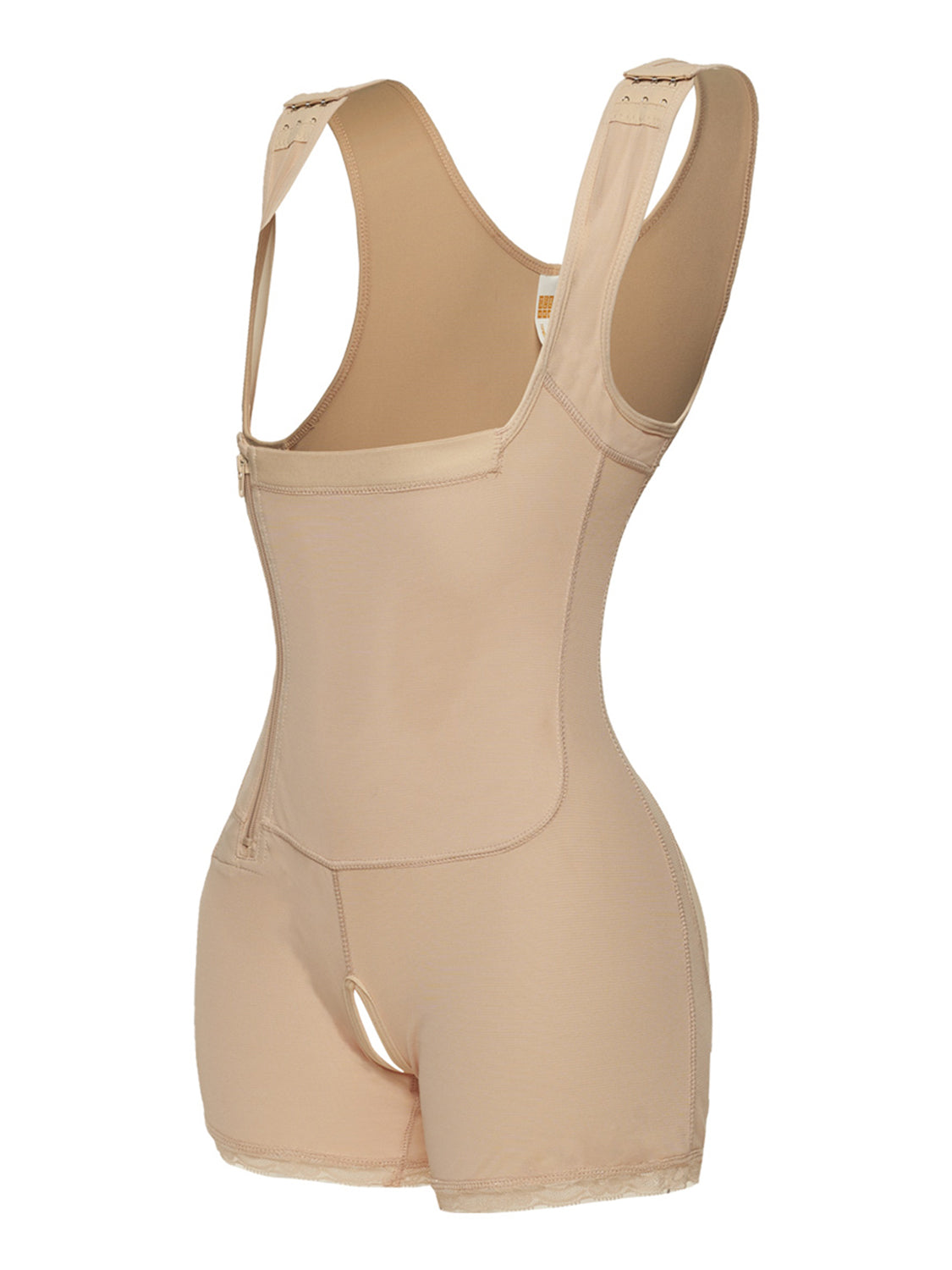 Womens Side Zip Up Wide Strap Shapewear