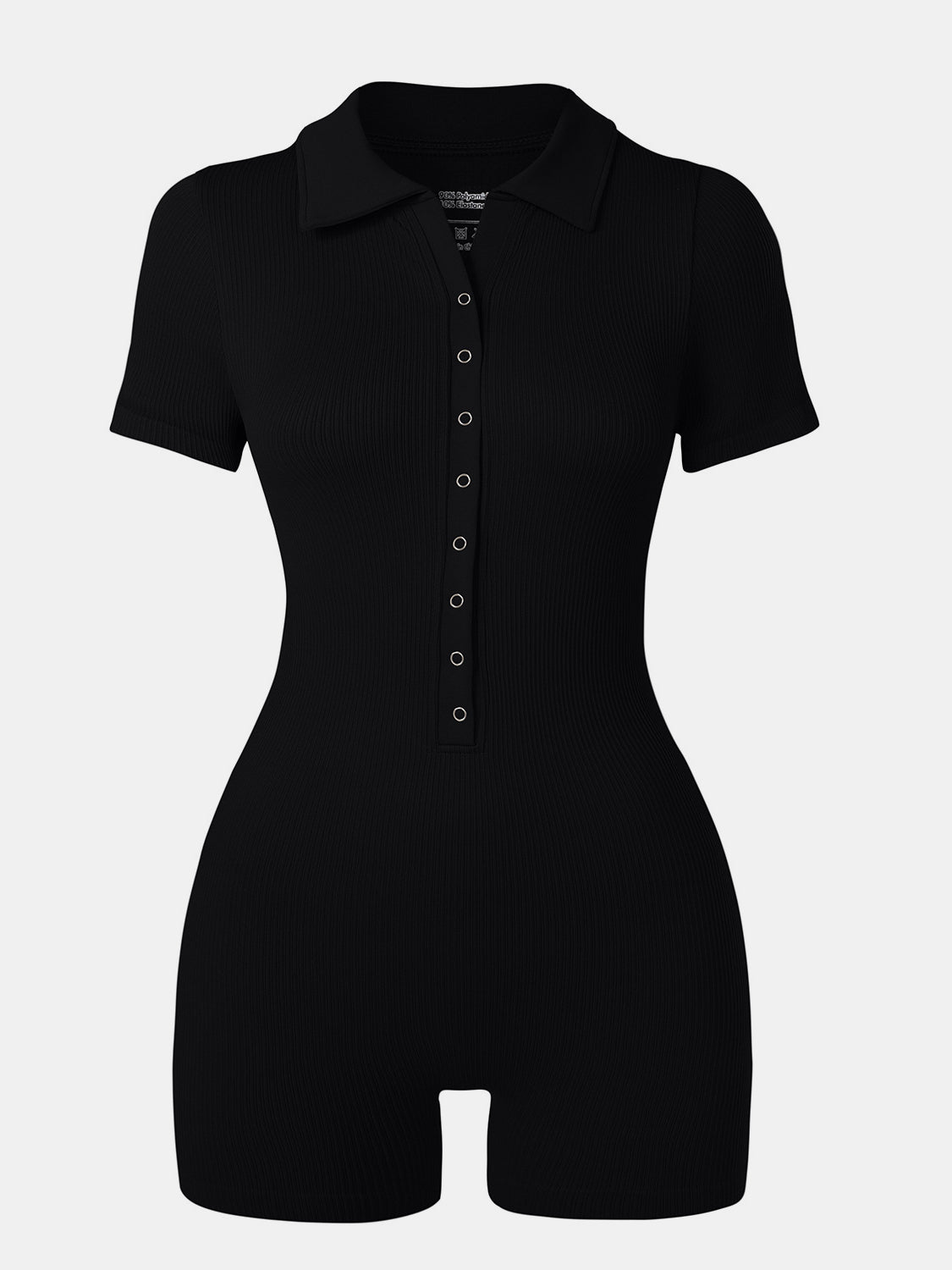 Womens Buttoned Short Sleeve Active Romper