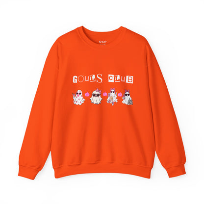 Ghouls Club Sweatshirt — Cute Pink Ghosts Halloween Crewneck