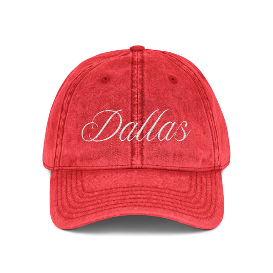 Vintage Dallas Embroidered Cap