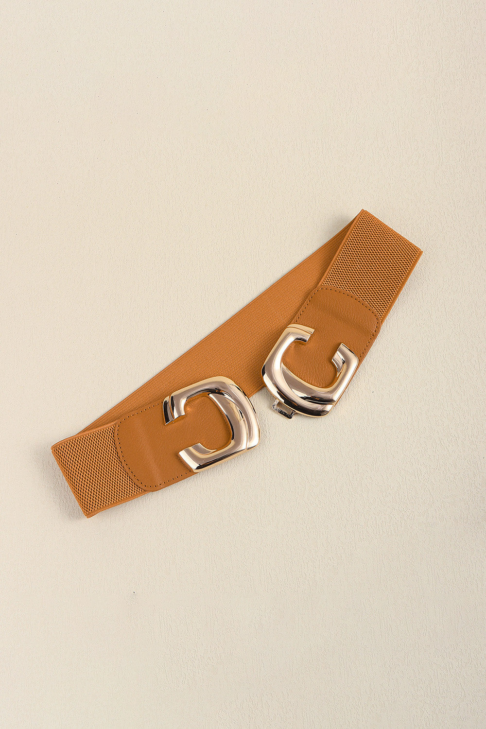 Womens Buckle Elastic Wide Belt