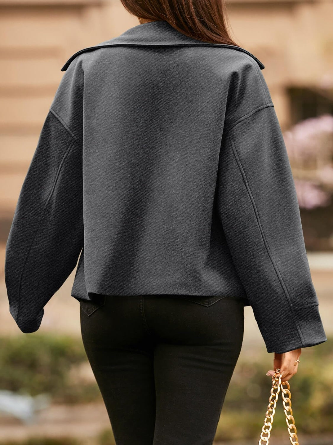 Womens Dropped Shoulder Jacket