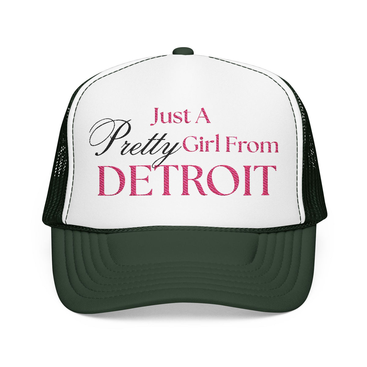 Just a Pretty Girl From Detroit Foam Trucker Hat