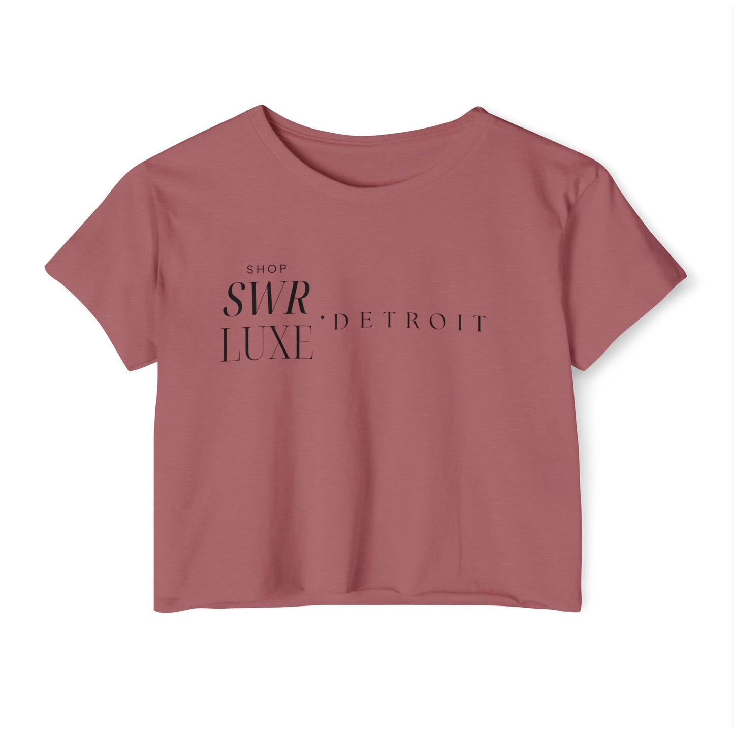 Shop SWR LUXE Detroit Crop Top — Women's Fashion Tee