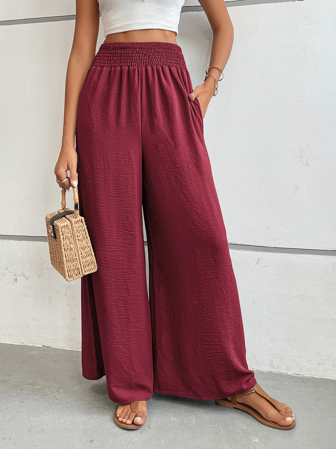 Wide Leg Pants with Pockets