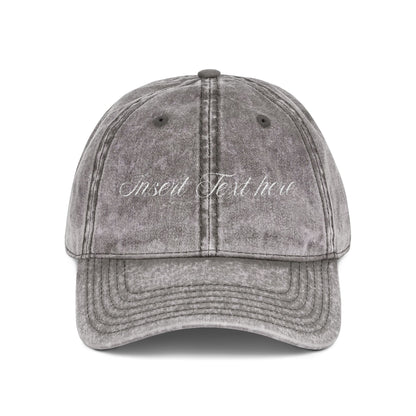 Personalized Luxe Vintage Embroidered Cap