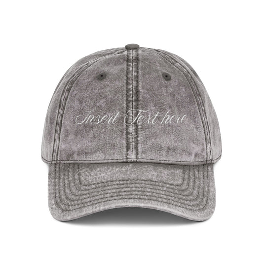 Personalized Luxe Vintage Embroidered Cap