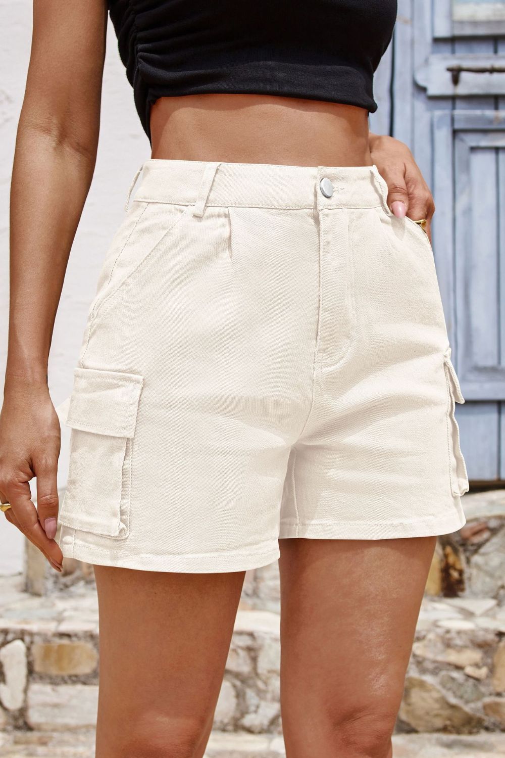 Luxe Pocketed High Waist Shorts