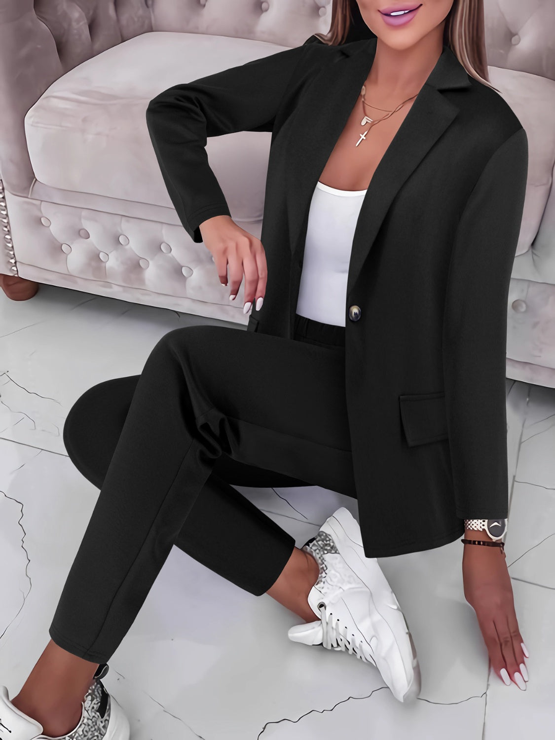 Luxe Long Sleeve Top and Pants Set