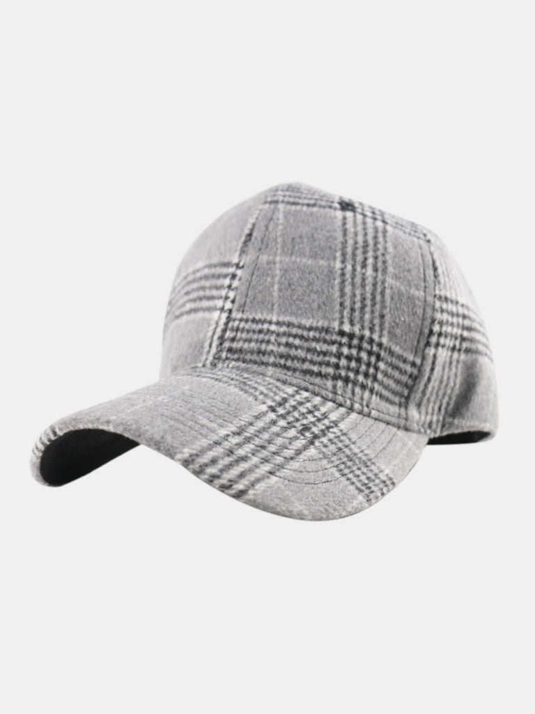 Plaid Adjustable Baseball Cap