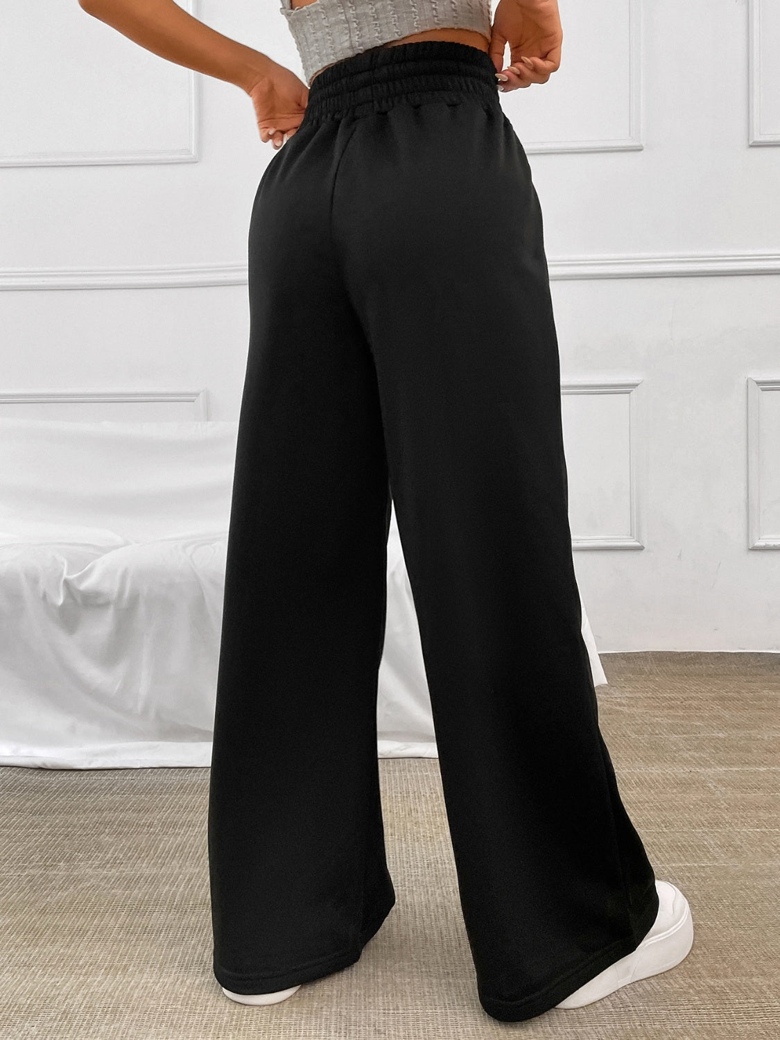 Womens Wide Leg Joggers