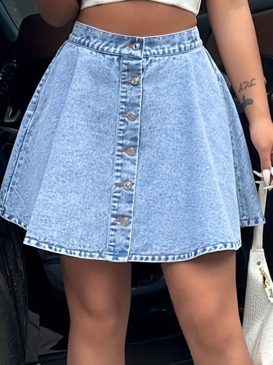 Mimi Mini Denim Skirt