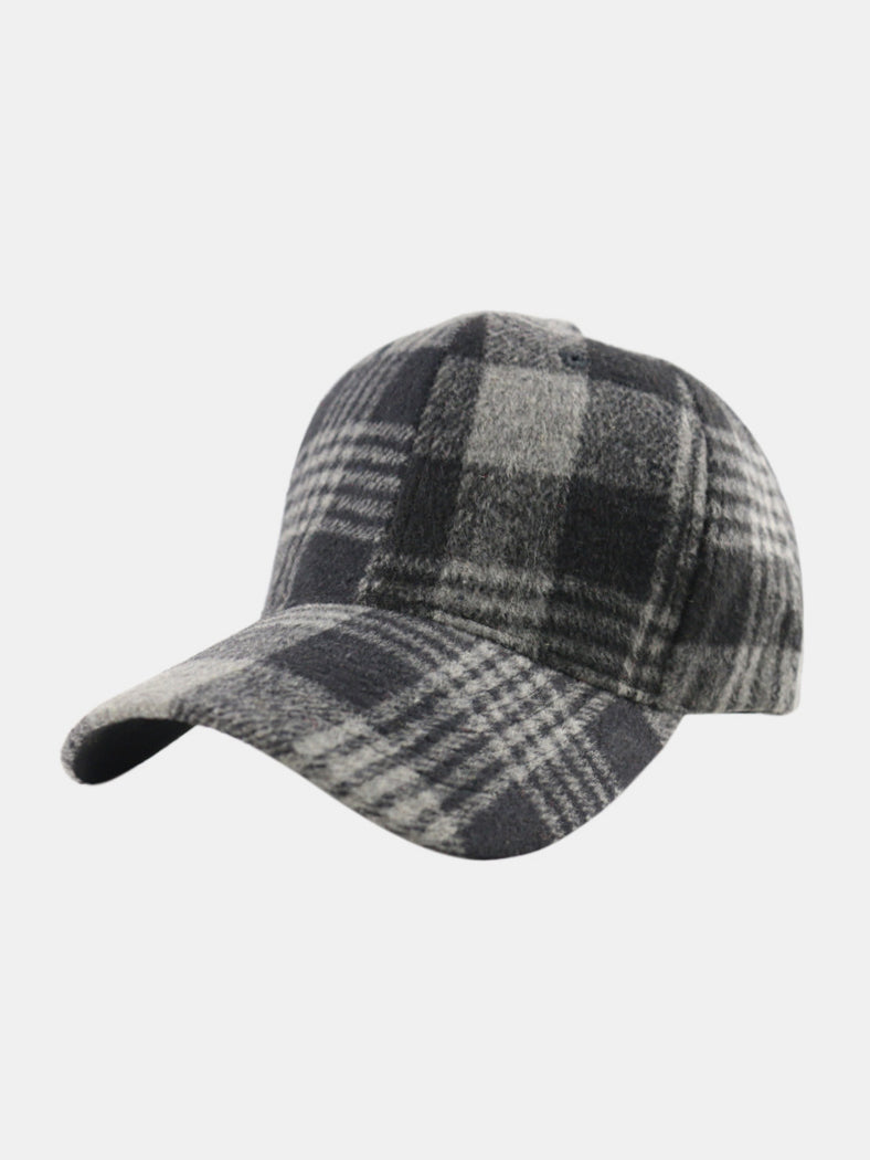 Plaid Adjustable Baseball Cap