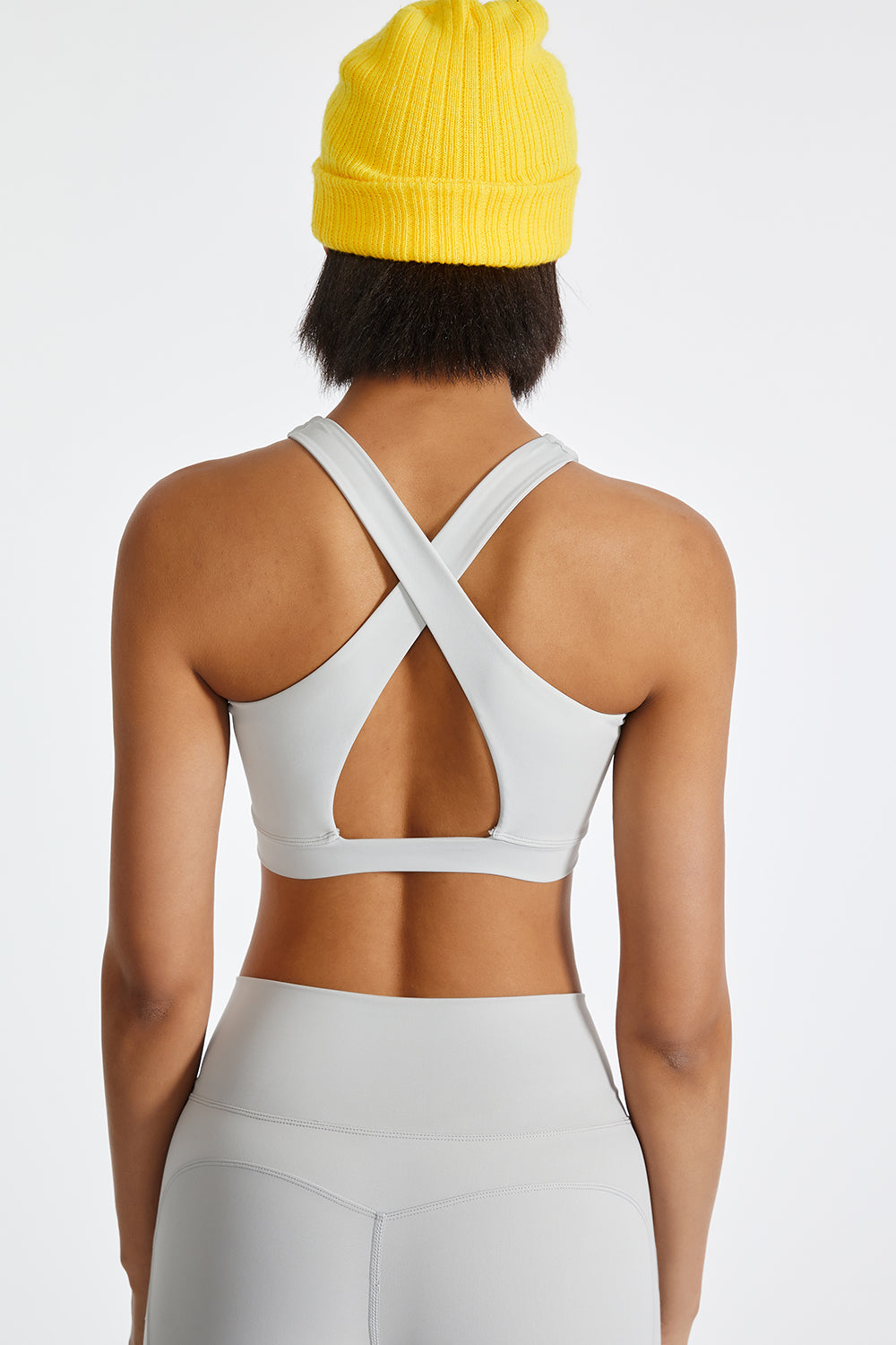 Krissy Ruched Crisscross Active Tank