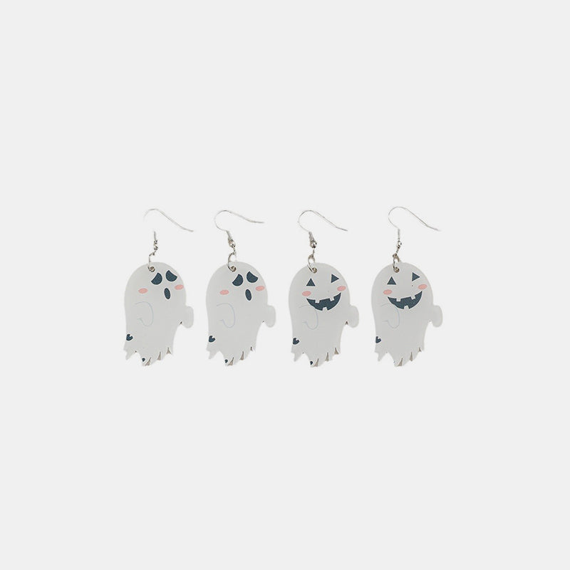 2 Piece Acrylic Ghost Dangle Earrings