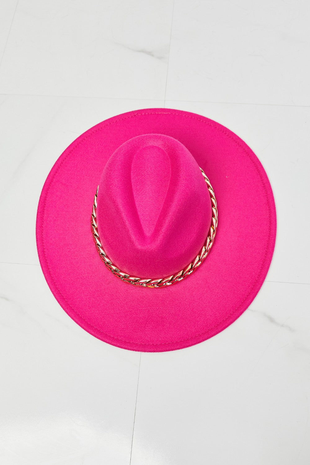 Ella Blush Fedora Hat