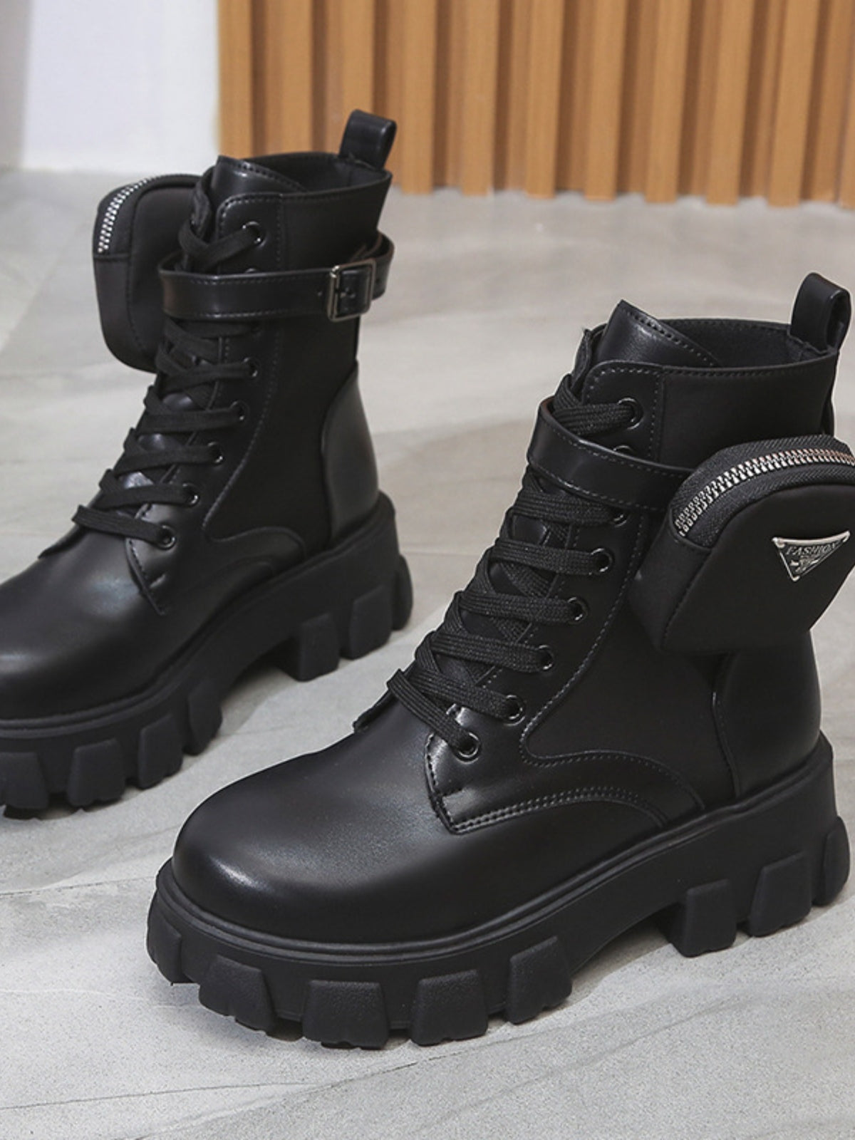 Womens Fav Leather Platform Boots