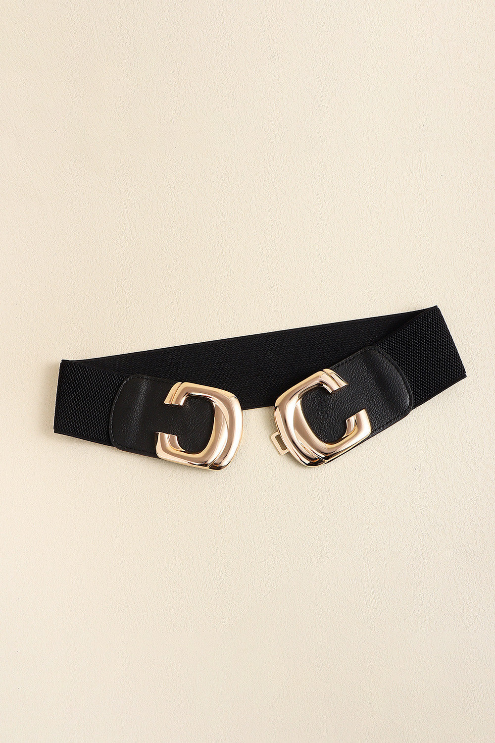 Womens Buckle Elastic Wide Belt