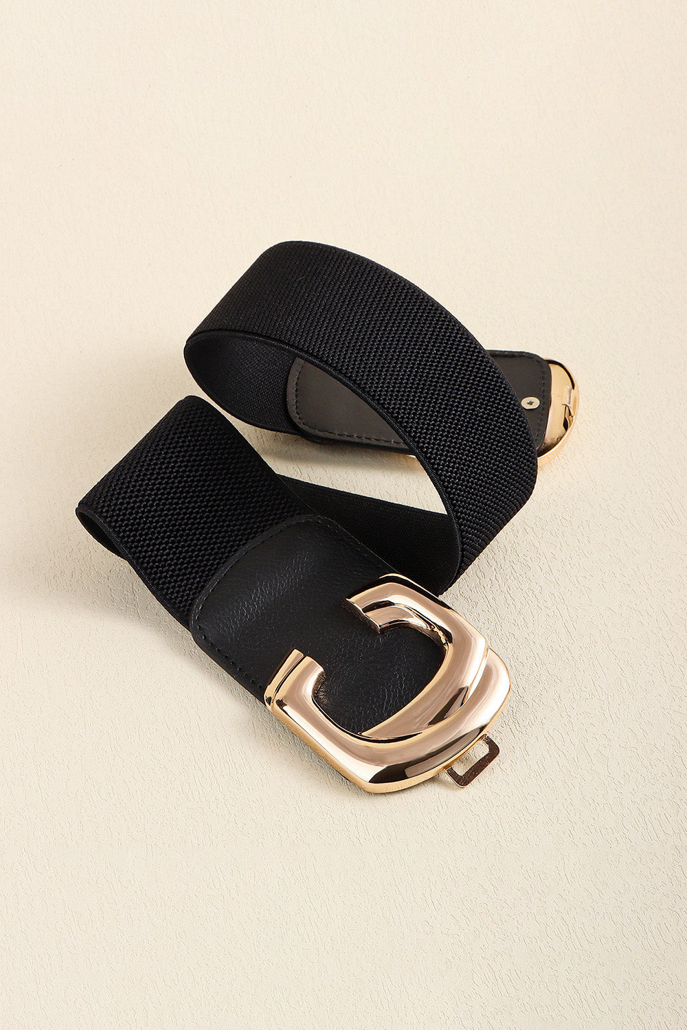 Womens Buckle Elastic Wide Belt