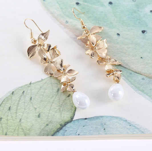 Pearl Flower Earrings