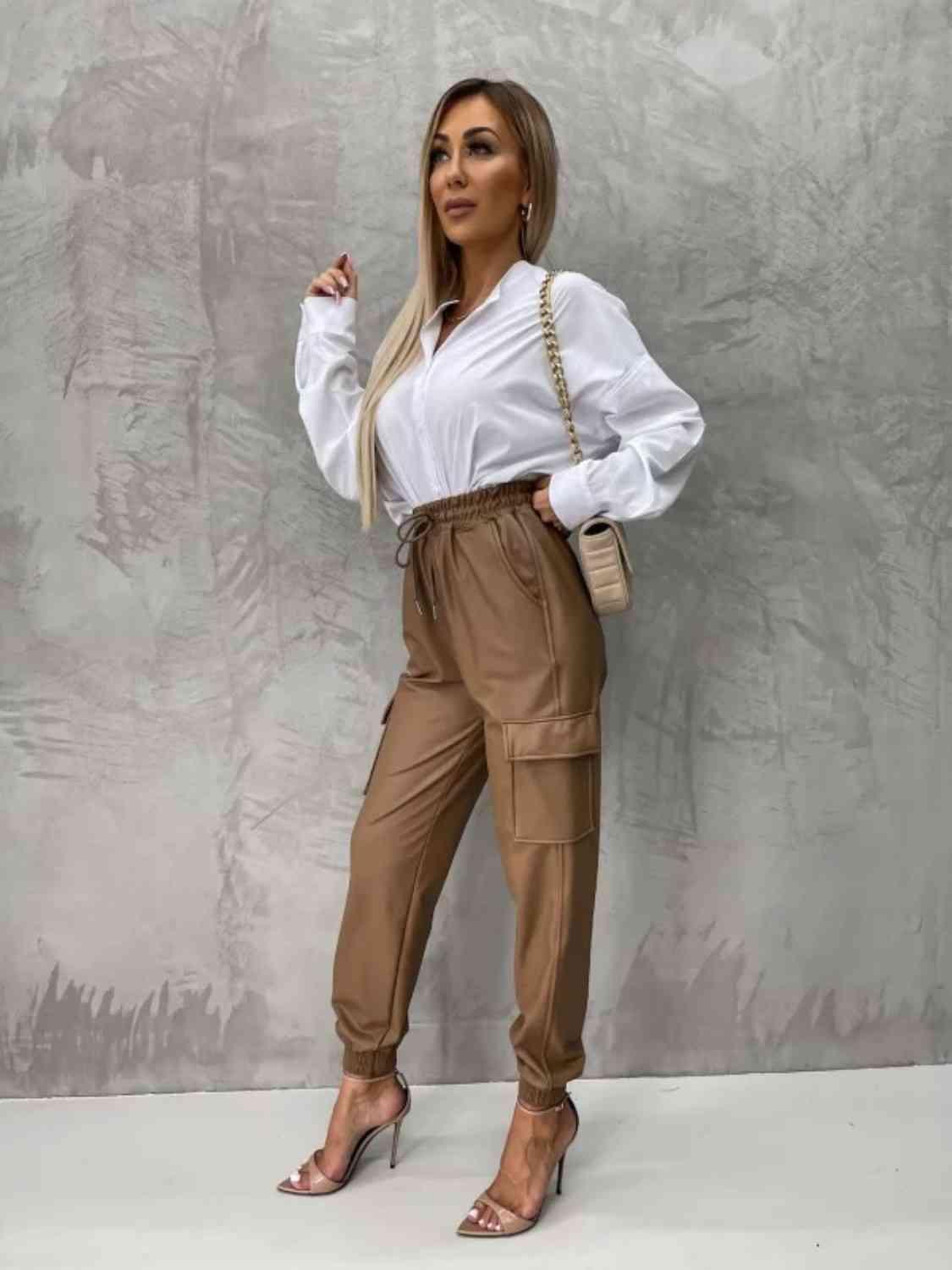Sleek High Waist Pants with Pockets - Shop SWR Luxe