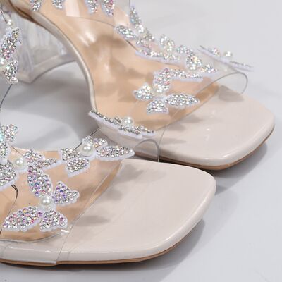 Luna Butterfly Inspired Clear Open Toe Sandals