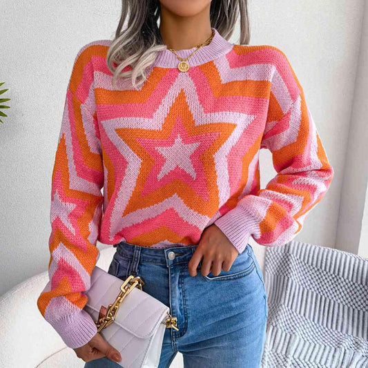 Shining Star Round Neck Sweater - Shop SWR Luxe