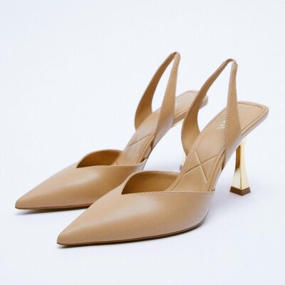 Grace Leather Pointed Toe Stiletto Pumps