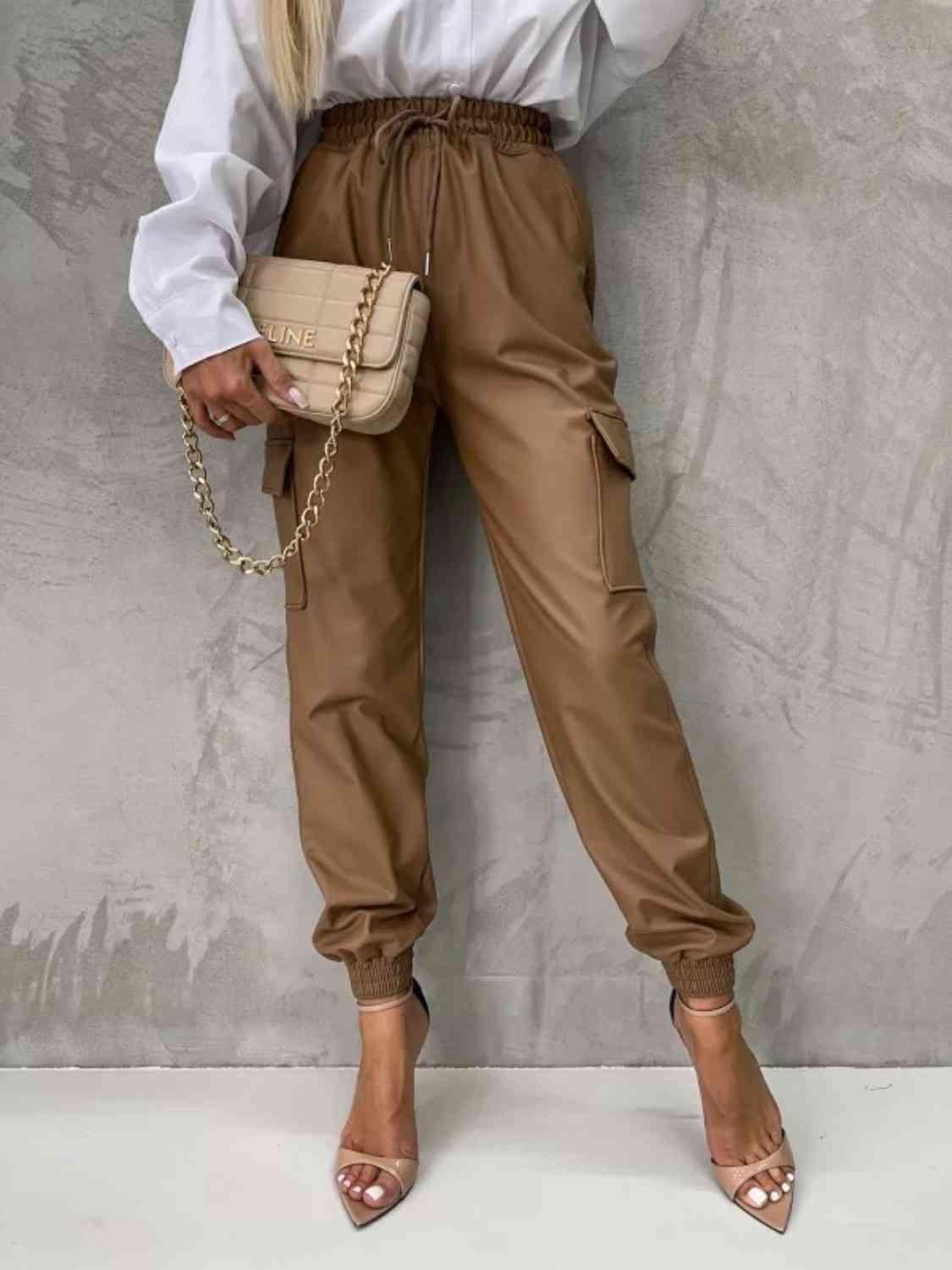 Sleek High Waist Pants with Pockets - Shop SWR Luxe